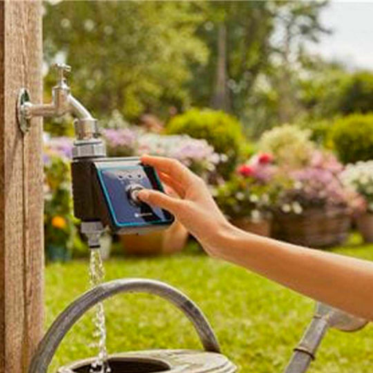 Gardena Προγραμματιστής Ποτίσματος Βρύσης Μπαταρίας Με Ηλεκτροβάνα 1 Εξόδου με Bluetooth