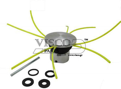 Visco Parts ΚΕΦ-13 Faden Trimmerkopf Aluminium 4 Ausgänge Universal