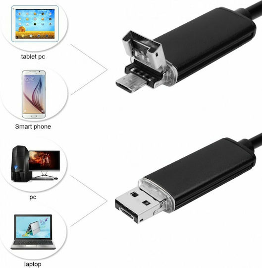 Endoscope Camera 640x480 pixels for Mobile with 2m Cable