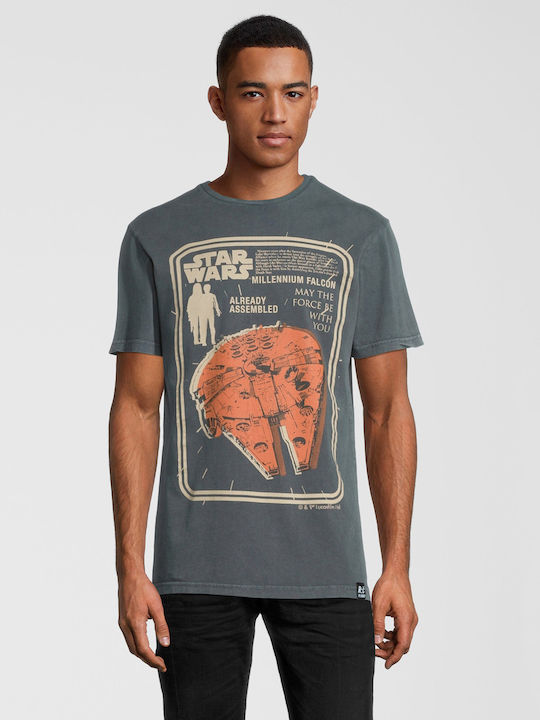 Star Wars Recovered Millenium Falcon Assemble T-shirt σε Γκρι χρώμα