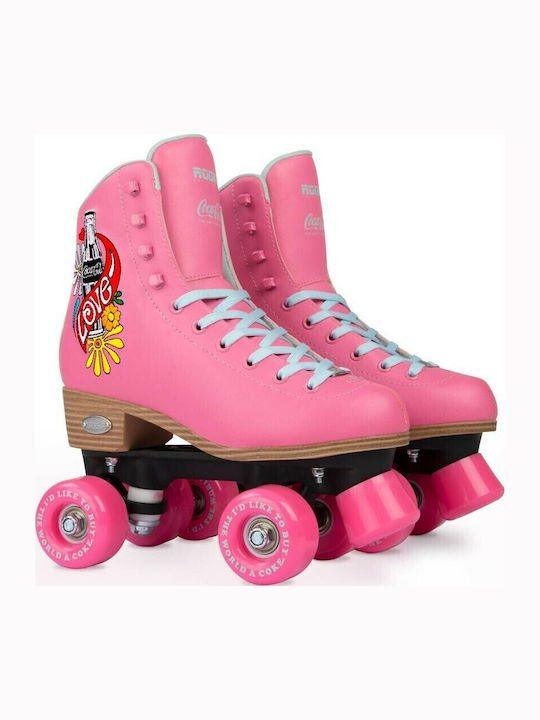 Rookie Coca-Cola Love Adult Quad Rollers Pink
