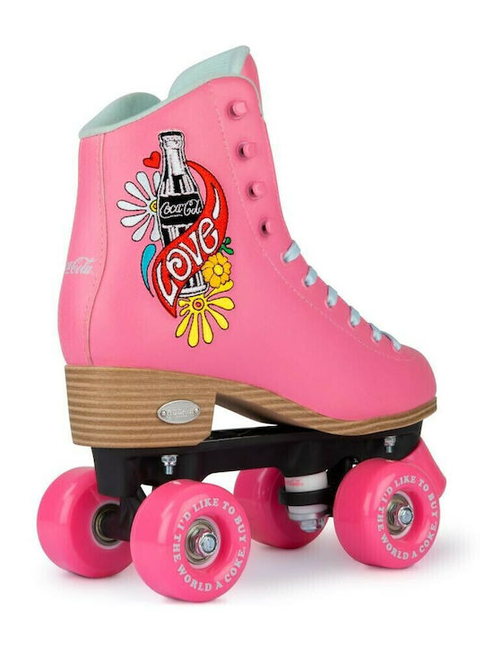Rookie Coca-Cola Love Adult Quad Rollers Pink