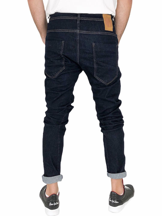 Back2jeans Men's Jeans Pants in Loose Fit Navy Blue