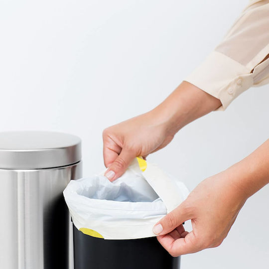 Brabantia Săculeți de Gunoi Capacitate 3lt cu Șnur Type A 20buc Albe