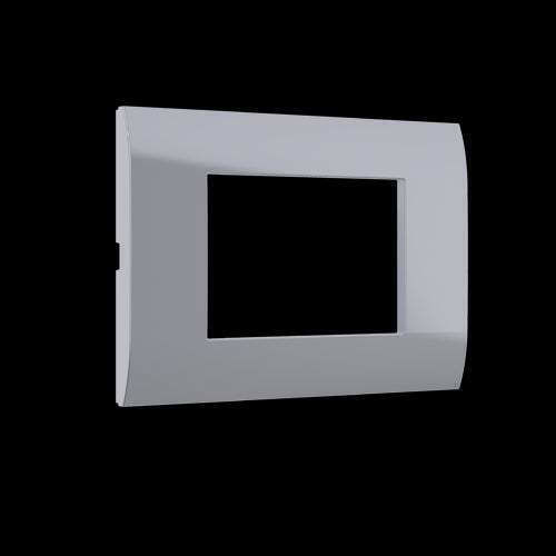 Aca Modys Switch Frame Horizontal Installation in Silver Color 10101433023