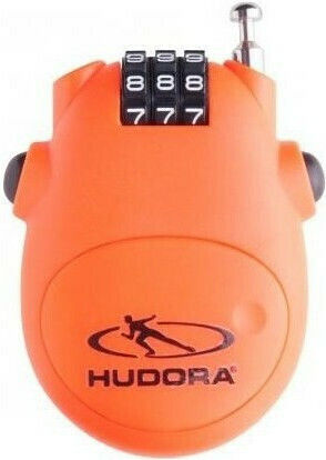 Hudora Lăcăt cu Cablu Combinație Orange 1buc