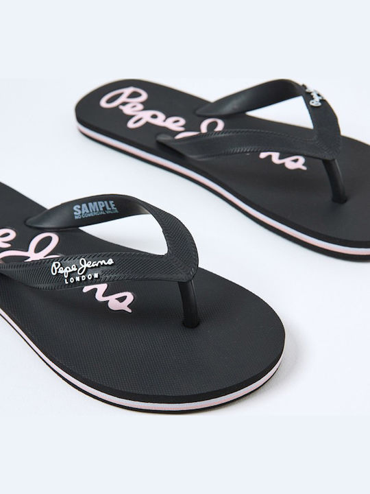 Bay Beach Women's Flip Flops Black