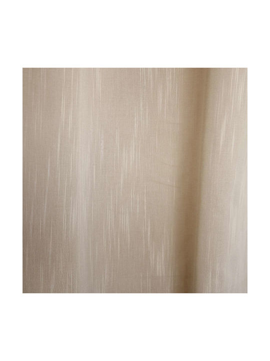 Decocraft Perdea Cu Capse Rain Bej 140x280cm