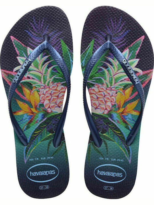 Frauen Flip Flops in Marineblau Farbe