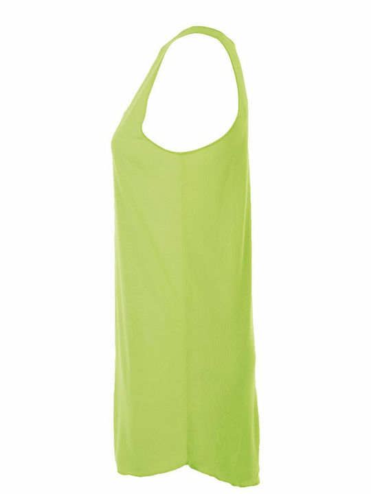 Sol's Cocktail Γυναικείο Κοντό Φόρεμα Παραλίας Neon Green