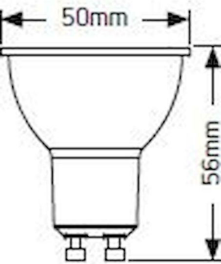 Geyer LED Bulb 5W for Socket GU10 and Shape PAR16 Natural White 550lm