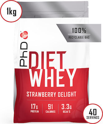 PhD Diet Whey cu Aromă de Căpșuni Delight 1kg