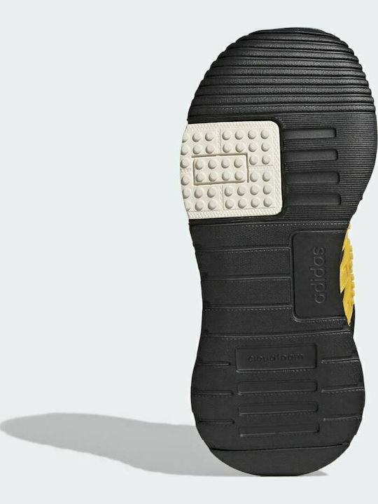 Racer TR Детски спортни обувки Running с Връзки Черно Core / Eqt Жълто / Червено