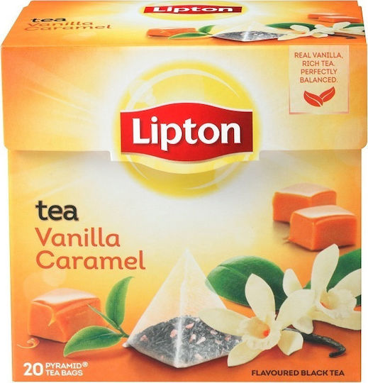 Lipton Black Tea Βανίλια & Καραμέλα 20 Bags