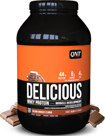 QNT Delicious Whey Protein Whey Gluten Free with Flavor Belgian Chocolate 908gr