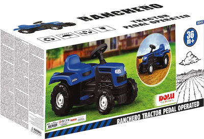 Kids Foot-to-Floor Ride On Tractor with Pedal Ranchero Blue