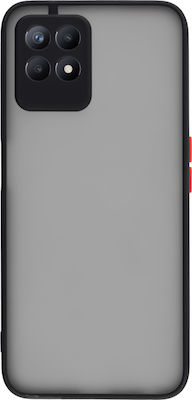 Lime Hardshell Camera Guard Plastic Back Cover Durable Black (Realme 8i)