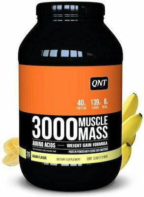 QNT 3000 Muscle Mass Πρωτεΐνη Ορού Γάλακτος με Γεύση Μπανάνα 1.3kg