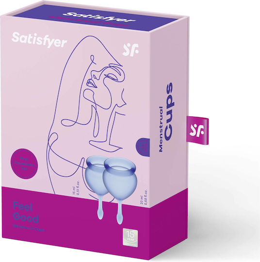 Satisfyer Feel Good Menstrual Cups Dark Blue 2pcs