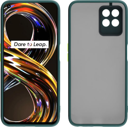 Lime Hardshell Camera Guard Back Cover Plastic Verde (Realme 8i)