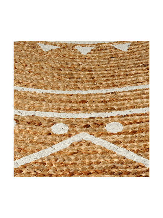 Tzikas Carpets 60735-061 Χειροποίητο Χαλί Στρογγυλό Καλοκαιρινό Ψάθινο Pop Φ150cm