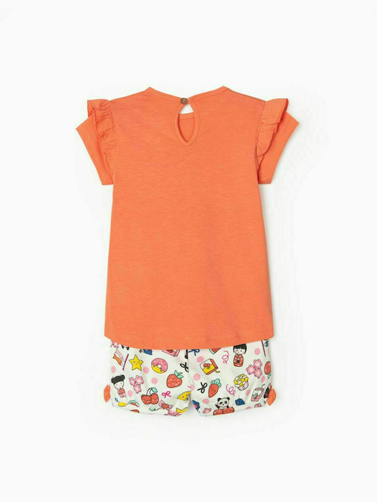 Zippy baby set "CHERRIES" orange/white