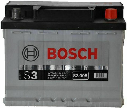 Bosch Batterie Auto S3005 mit Kapazität 56Ah und CCA 480A
