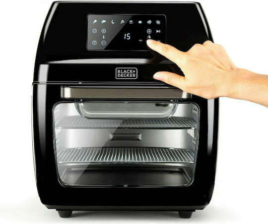 Black & Decker Air Fryer 12lt Μαύρο BXAFO1200E