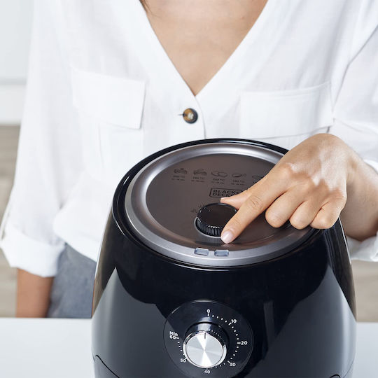 Black & Decker Air Fryer 2.5lt Μαύρο BXAF2500E