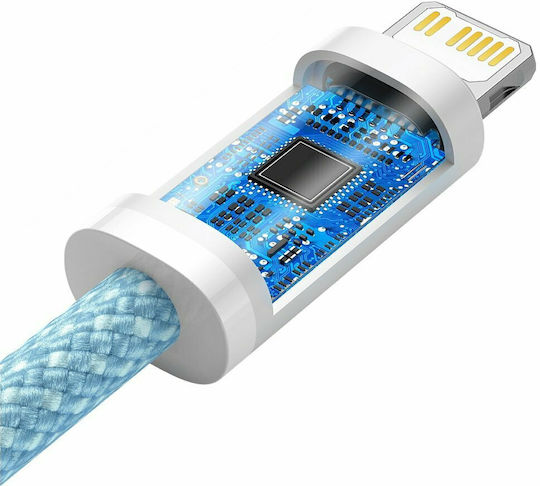Baseus Dynamic Braided USB-C to Lightning Cable 20W Blue 2m (CALD000103)