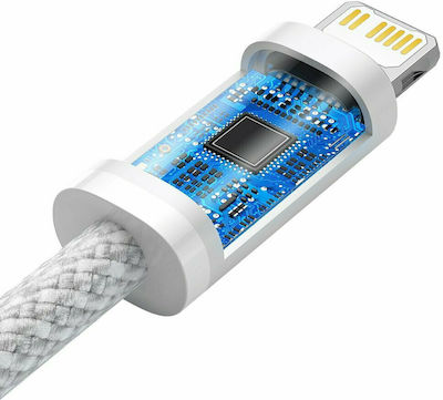 Baseus Dynamic Braided USB-C to Lightning Cable 20W Λευκό 2m (CALD000102)