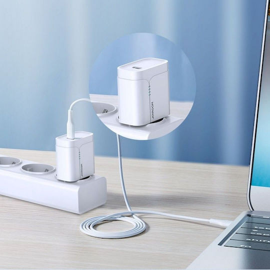 Joyroom S-1830M3 USB 2.0 Cable USB-C Male - USB-C 60W PD White 1.8m