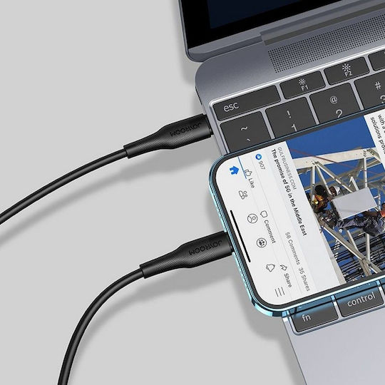 Joyroom S-1224M3 USB-C to Lightning Cable 20W Μαύρο 1.2m