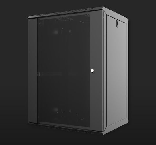 Mirsan Montat pe perete Cabinete Rack 12U 56.5x45x58cm Negru WTC12U45MN.01