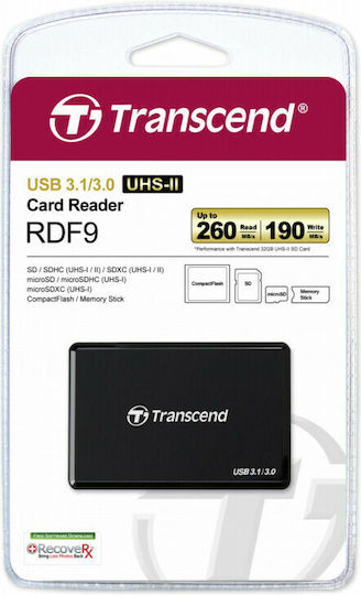 Transcend RDF9K2 Card Reader USB 3.1 για SD/microSD