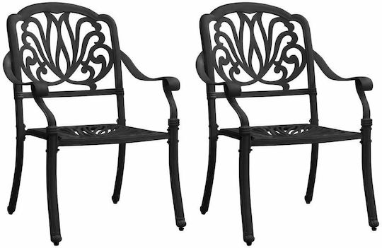 Garten- und Outdoor-Möbelsets für kleine Außenbereiche Bistro 3 Stück Schwarz mit Sonnenschirmhalter