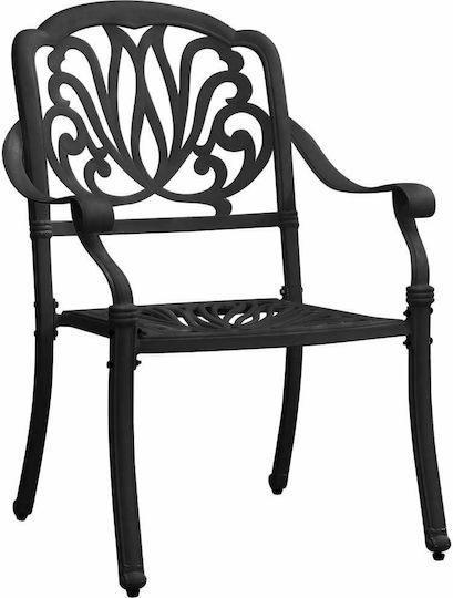 Garten- und Outdoor-Möbelsets für kleine Außenbereiche Bistro 3 Stück Schwarz mit Sonnenschirmhalter