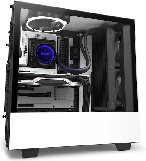 NZXT Kraken X53 Υδρόψυξη Επεξεργαστή Διπλού Ανεμιστήρα 120mm για Socket AM4/1200/115x με RGB Φωτισμό