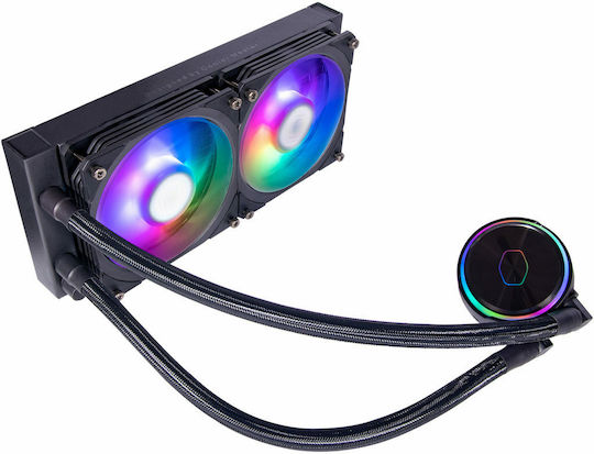 CoolerMaster Masterliquid PL240 Flux Υδρόψυξη AIO CPU με 2 Ανεμιστήρες 120mm και ARGB Φωτισμό