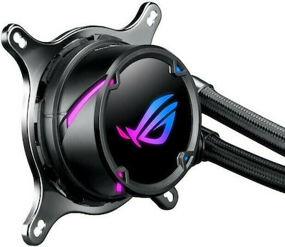 Asus ROG Strix LC 240 Υδρόψυξη Επεξεργαστή Διπλού Ανεμιστήρα 120mm για Socket AM4/1200/115x με RGB Φωτισμό