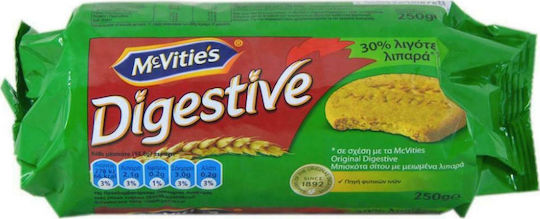 Mcvitie's Biscuits Digestive 30% Less Fat 1pcs 250gr