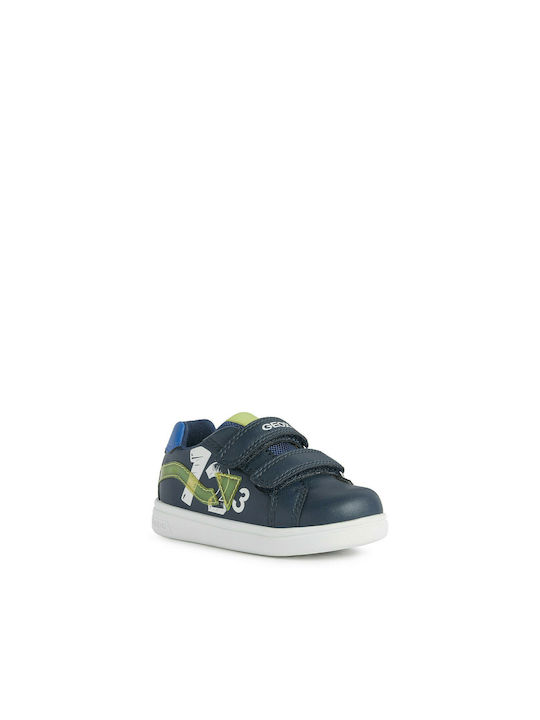 Geox Kinder-Sneaker Anatomisch mit Klettverschluss Blau