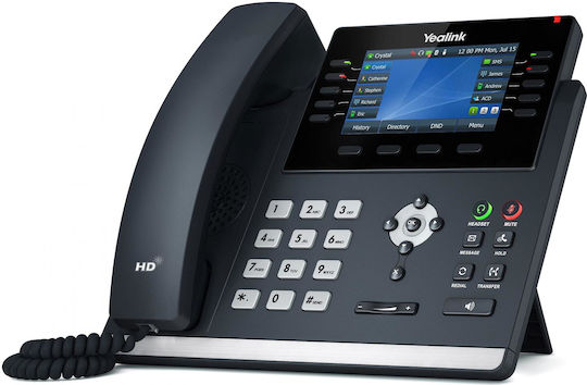 Yealink SIP-T46U Wired IP Phone with 16 Lines Black