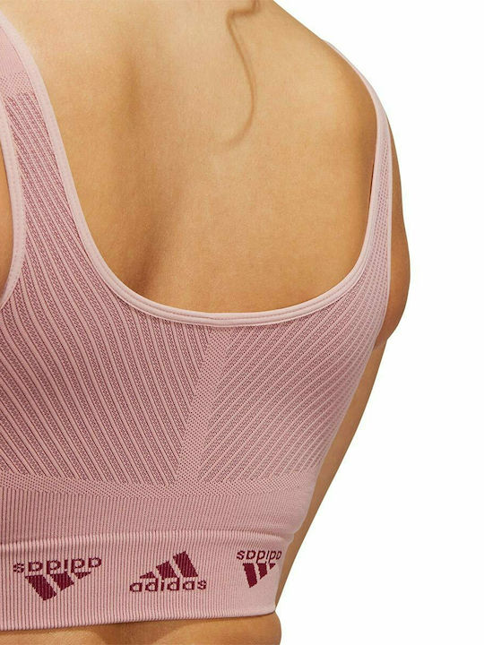 Adidas Women's Sports Bra without Padding Wonder Mauve