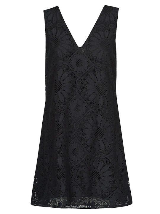 Hamburgo Sommer Mini Abendkleid Schwarz