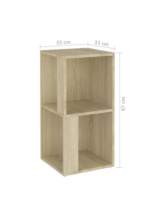 Corner Bookcase Sonoma 33x33x67 cm