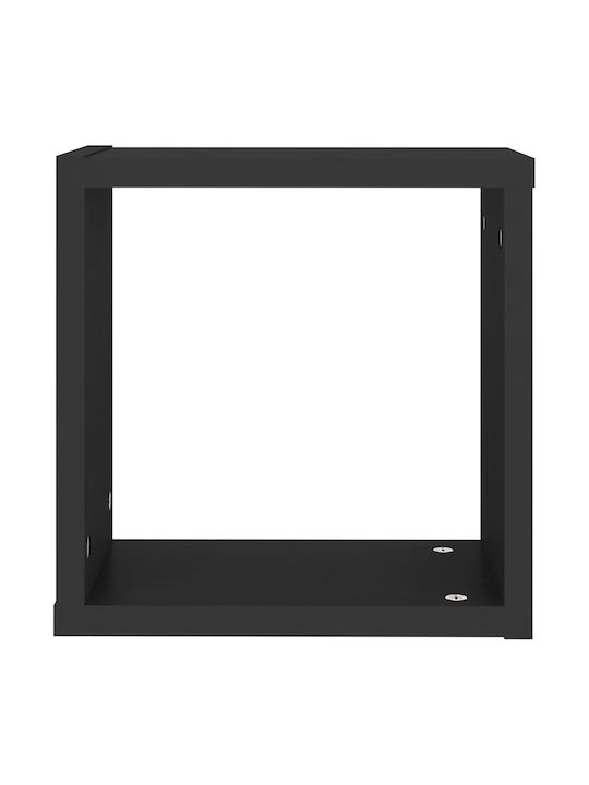 Regale Wand Black Velvet-Black Metal 4Stück 30x15x30cm