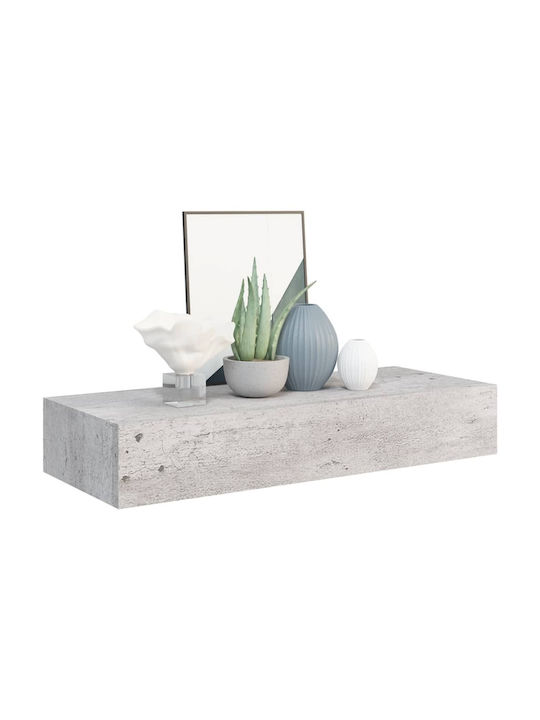Shelf Wall Grey 60x23.5x10cm