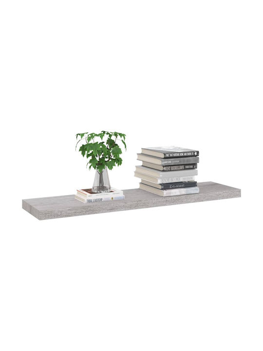 Wandregal Grau Beton 100x23.5x3.8cm
