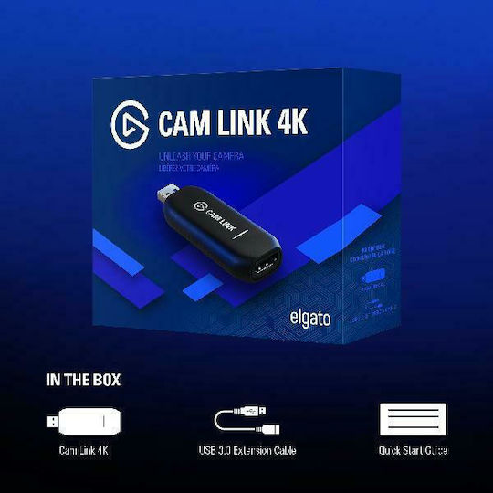 Elgato Cam Link 4K Live Streaming and Recording |1080p on 60fps or 4K at 30 fps | USB 3.0